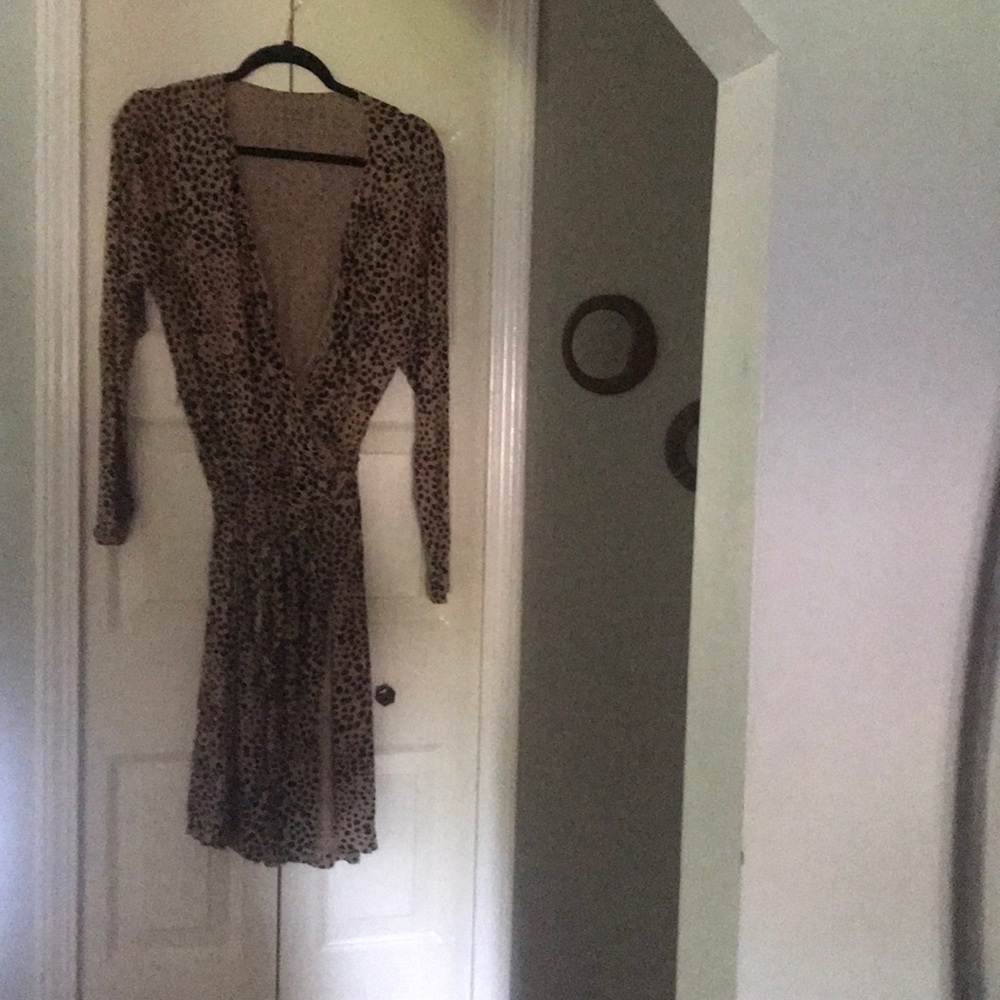 Leopard plus size dress
